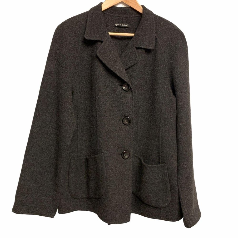 Alexandra Bartlett 100% Wool 3 Button Jacket EUC - Picture 2 of 9